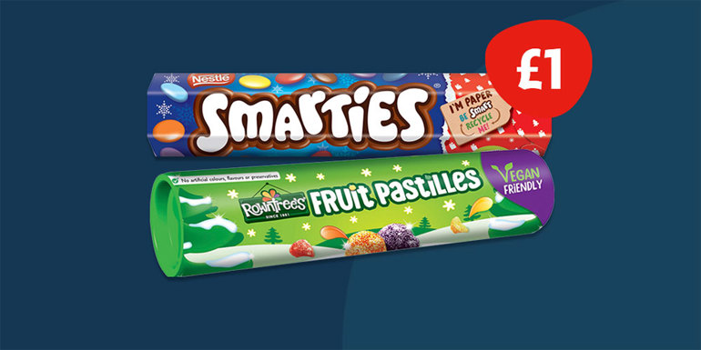 Grab a gift at Nisa this festive season Giant Sweet Tubes