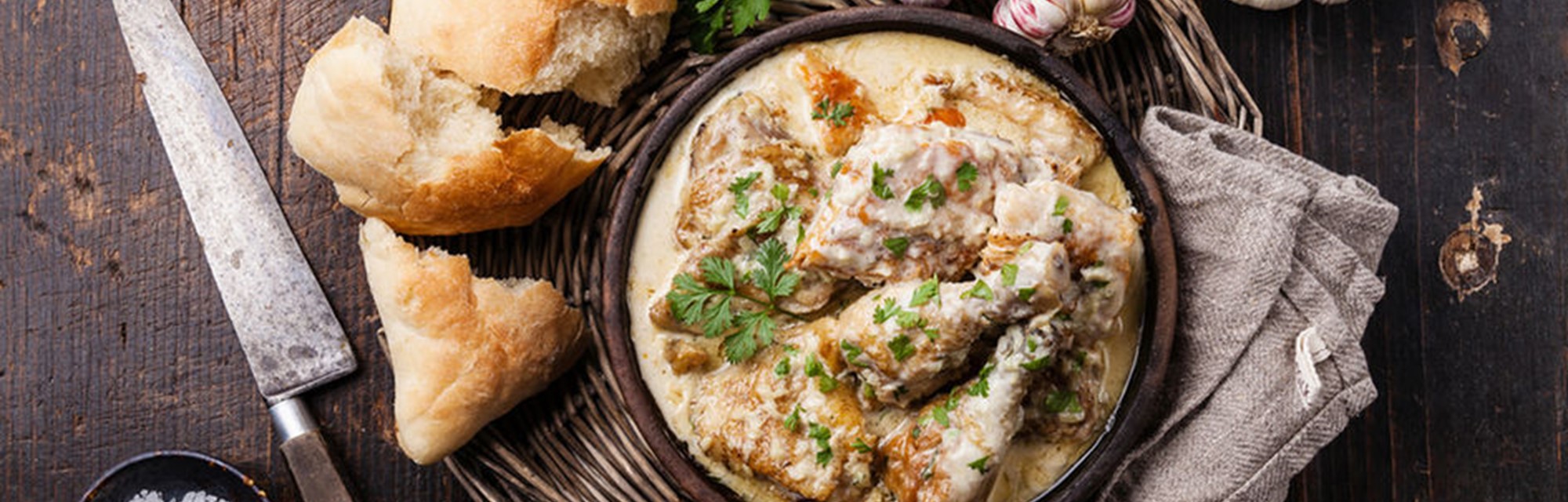One-pot Creamy Potatoes and Chicken